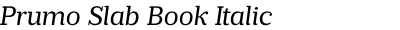 Prumo Slab Book Italic